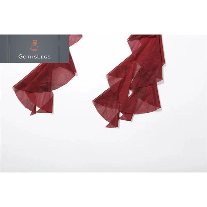 Additional Image for Gothic Mesh Hooded Streetwear Top