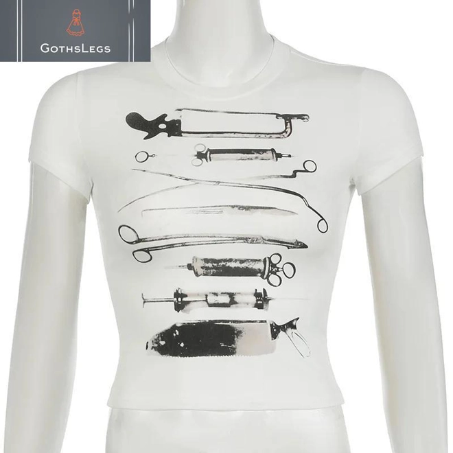 Additional Image for Goth Acubi Anime Crop Tee