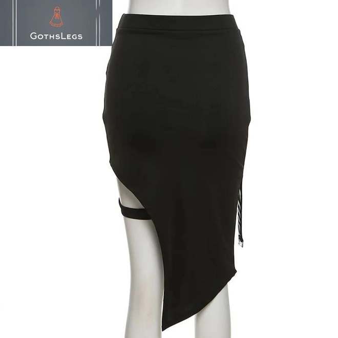 Additional Image for Gothic Patchwork High Waist Mini Skirt