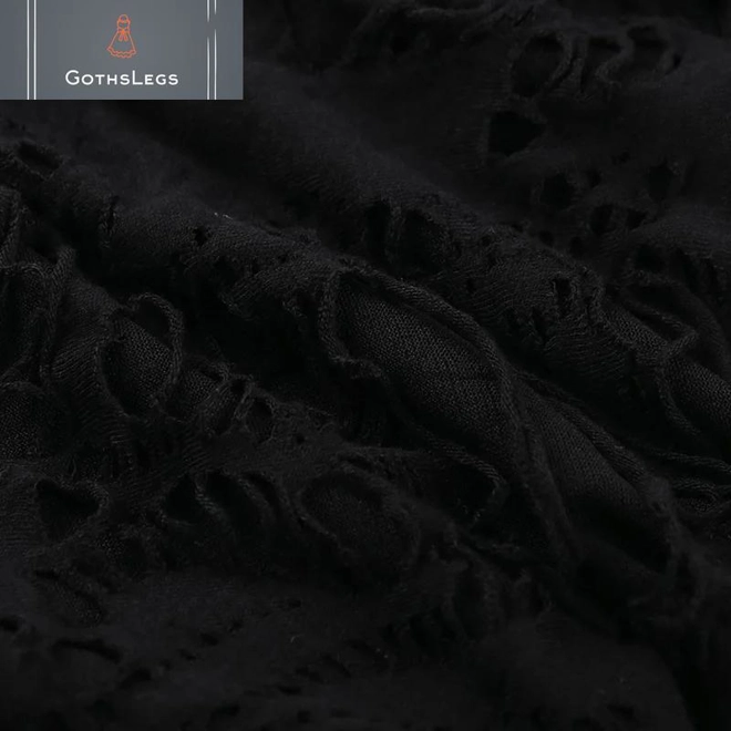 Additional Image for Gothic Irregular Hem Mini Skirt