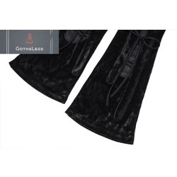 Dark Velvet Gothic Pencil Pants