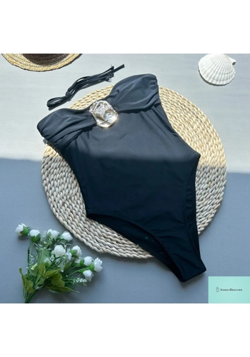 Sexy Solid Print Monokini Swimsuit