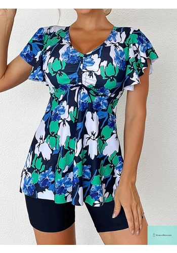 High Waist Floral Tanki..