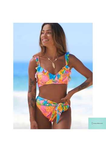 Sexy Ruffle Bikini Swimsuit Set