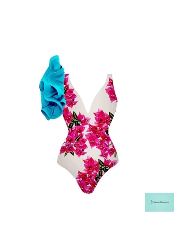 Floral Printed Push Up Bikini Swimwear Set