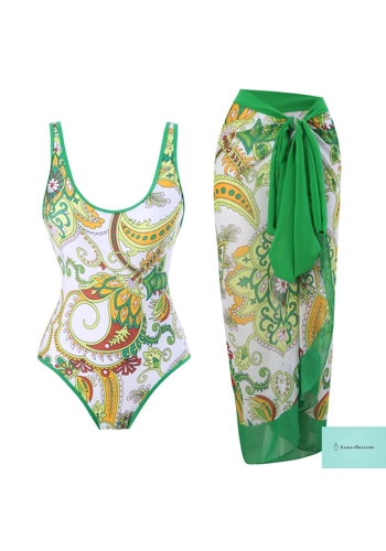 Kawaii Floral Print Bikini Set