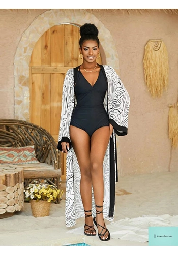 **Beachy Keen Kaftan Swim Cover Up**