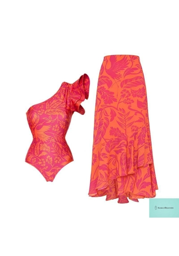 Floral Rhinestone Push-Up Bikini Swimsuit