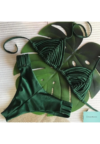 Brazilian Stripe Two Piece Swimwear Set