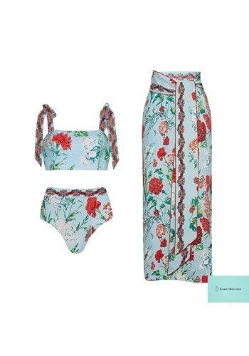 Floral Lift Ruffle Bikini Set