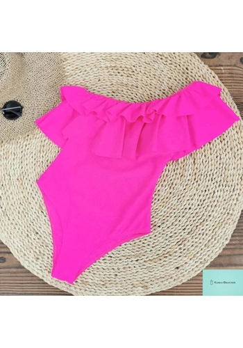 Womens Retro Ruffle Mon..