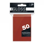 Ultra Pro Gloss Red Protectors - 50 Sleeves per pack