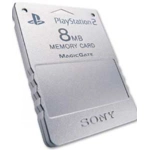 8MB Memory Card Silver - Used - Playstation 2