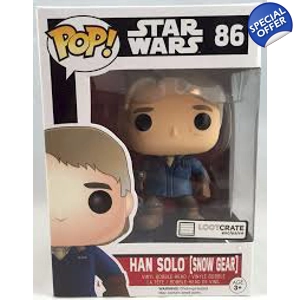 Star Wars POP! Vinyl Bobble-Head Figure Han Solo Lootcrate Exclusive