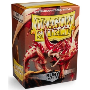 Dragon Shield - Matte Standard Size Sleeves 100pk - Ruby