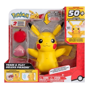 Pokemon Train & Play Deluxe Pikachu Figure