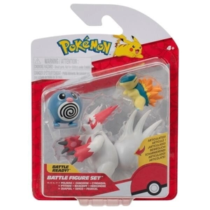 Pokémon Battle Figure Set - Poliwag, Zangoose and Cyndaquil
