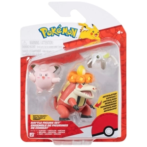 Pokémon Battle Figure Set - Clefairy, Crocalor and Nincada