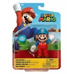Super Mario 4 Inch Action Figure - Ice Mario with Ice Flower