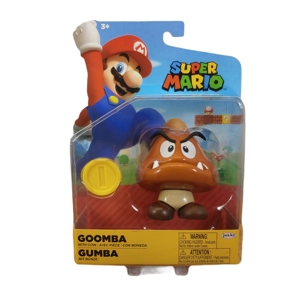 Super Mario 4 Inch Action Figure - Goomba with Coin