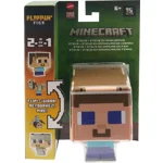 Minecraft Flippin' Figs Steve & Steve in Iron Armor Action Figure