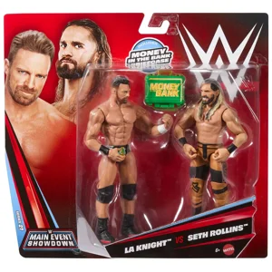 LA Knight  vs Seth Rollins Main Event Showdown - WWE Action Figures