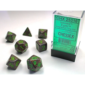 Chessex - Speckled Polyhedral 7 Dice Set - Earth