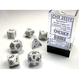 Chessex - Speckeld Polyhedral 7 Dice Set - Arctic Camo