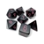 Chessex - Opaque Polyhedral 7 Dice Set - Black/P..