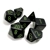 Chessex - Opaque Polyhedral 7 Dice Set - Black/G..