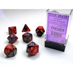 Chessex - Gemini Polyhedral 7 Dice Set - Purple-Red w/Gold