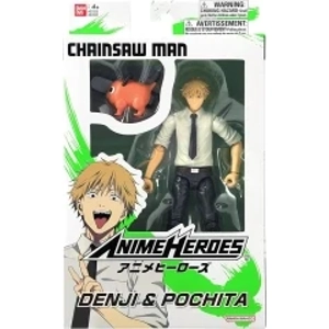 Anime Heroes Chainsaw Man Figure Denji and Potchita
