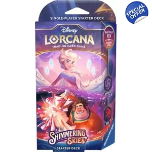 Lorcana Shimmering Skies STARTER DECK - Elsa and Wresk-it Ralph