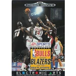 bulls versus blazers and the NBA Playoffs - Used - Sega Mega Drive