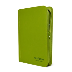 MintKeeper 9 Pocket Premium Toploader Zip Trading Card Binder - Lime Green