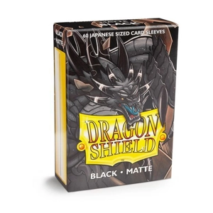 Dragon Shield - Matte Japanese Size Sleeves 60pk - Black