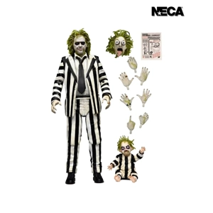 Beetllejuice 7″ Scale Action Figure Ultimate Beetlejuice (Striped Suit)