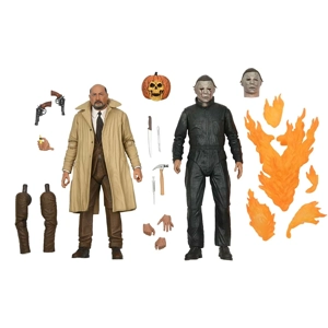 Halloween 7 Inch Action Figure Ultimate 2-Pack - Michael Myers and Dr Loomis