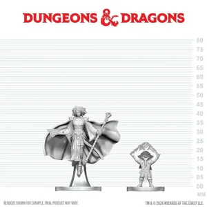 D&D Nolzur's Marvelous Unpainted Miniatures: Gnome Warlock & Aasimar Wizard