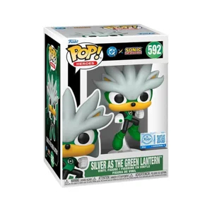DC's Justice League and Sonic the Hedgehog POP! Movies Vinyl Figures Silver/GL 9 cm