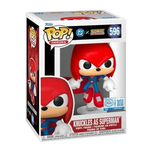 DC x Sonic the Hedgehog POP! Heroes Vinyl Figure Knuckles as Superman 9 cm