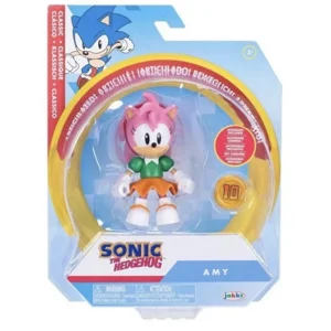 Sonic The Hedgehog 4 Inch Action Figure - Amy with Coin Accessory