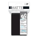 ULTRA PRO BLACK PRO-MATTE PROTECTORS - 60 SLEEVES PER PACK
