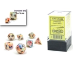Chessex - Mini Festive Polyhedral 7 Die Set - Circus Black