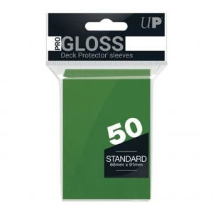 Ultra Pro Gloss Green Protectors - 50 Sleeves per pack
