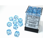 Chessex - Borealis 12mm D6 Dice Block - Luminary Icicle/light blue Luminary Di..