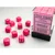 Chessex - Opaque 12mm D6 Dice Block - Pink w/White