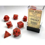 Chessex - Speckled Polyhedral 7 Dice Set - Fire