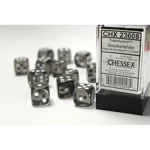 Chessex - Translucent 16mm D6 Dice Block - Smoke w/white