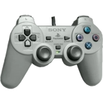Playstation 1 Official DualShock Controller - grey - Used
